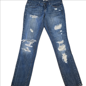 ♡2.1 denim distressed skinny jeans sz. 26
